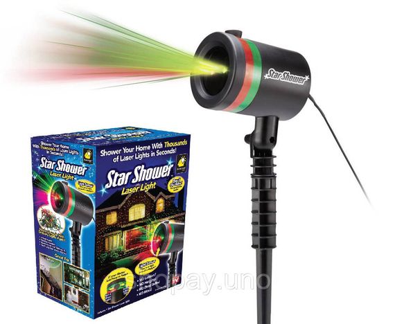 Лазерна установка-проектор Star shower laser light, новорічний проектор | Зображення 4