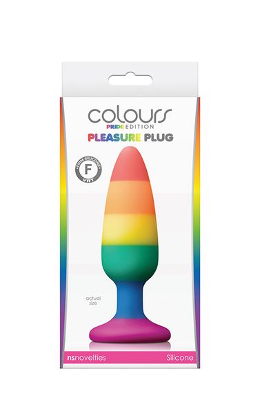 Анальна пробка силікон NS Novelties COLOURS PRIDE EDITION PLUG M | Зображення 1