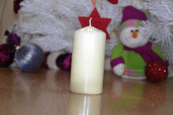Свічка парафінова циліндрична Bispol AURA Candles Молоча (sw60/120-011) | Зображення 7