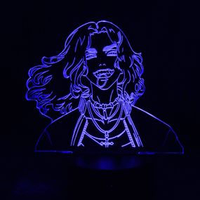 Акриловый светильник-ночник Кэйсукэ Бадзи (Keisuke Baji) синий tty-n000564