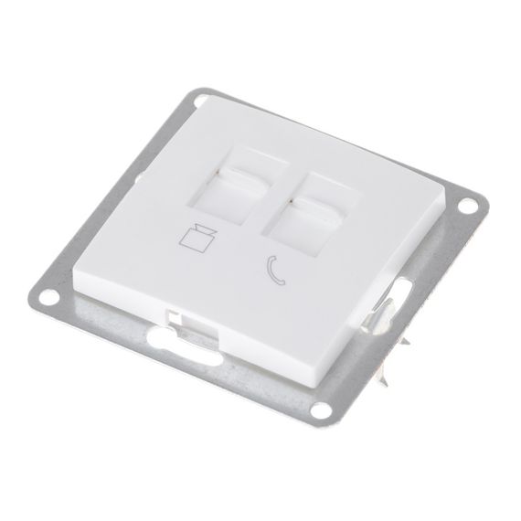 Розетка белая NB-1TF+1PC wh | Зображення 5