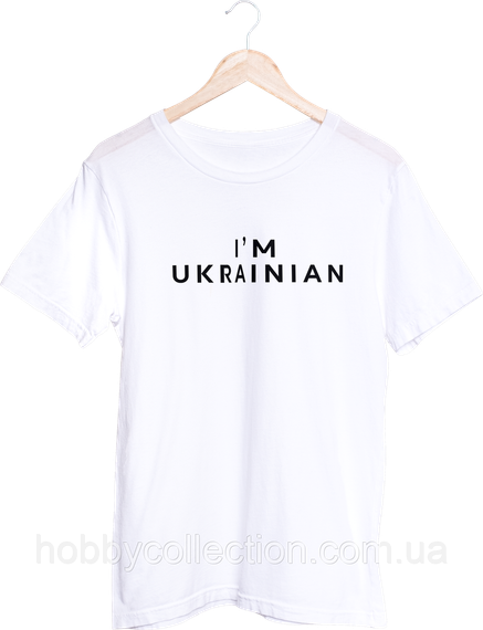 Футболка жіноча із патріотичним принтом "I’m ukrainian" біла | Зображення 4