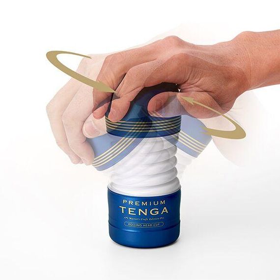 Мастурбатор Tenga Premium Rolling Head Cup з інтенсивною стимуляцією головки Sex Aura | Зображення 1