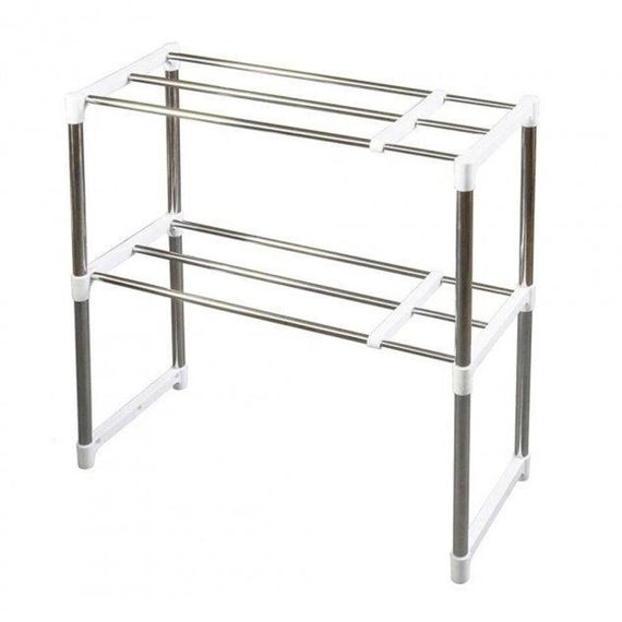 Полка органайзер для микроволновки / Кухонный стеллаж раздвижной | Зображення 1