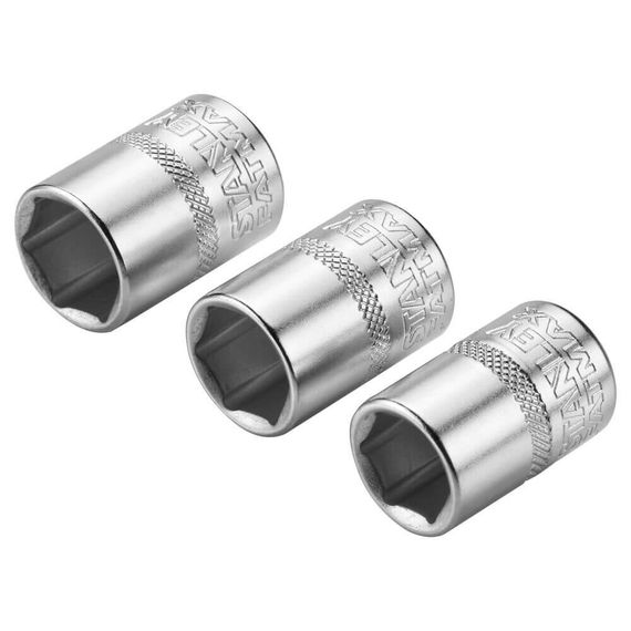Набор торцевых головок 1/4 Maxi Drive, с шестигранным профилем, 3 шт: 11, 12, 13 мм. STANLEY FMMT17092-0 | Зображення 4