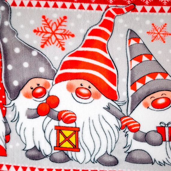 Плед фліс Новогодние гномики 150x200 см Love You | Зображення 2