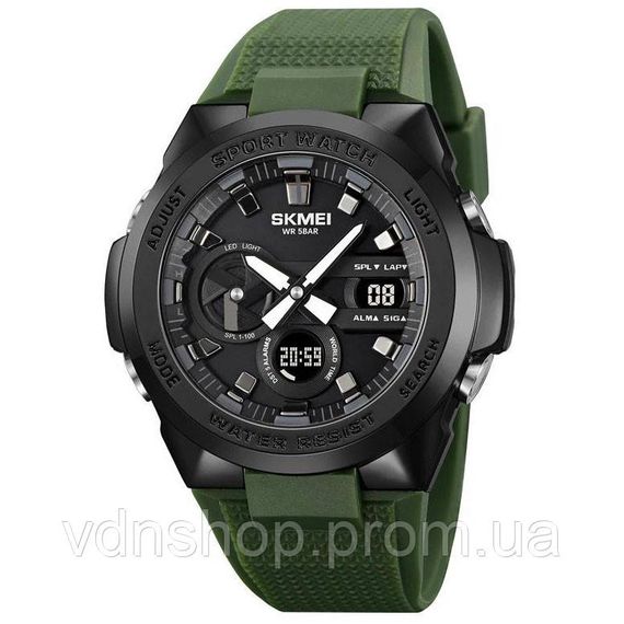 Нові командирські годинники SKMEI, Модні наручні електронні годинники кварцові армійські AH-18
