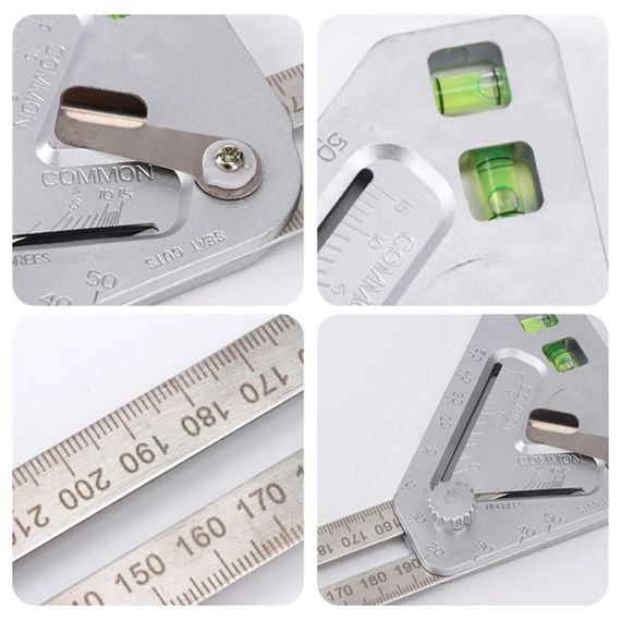 Метрический угольник для столяров TV One качественный SI-34