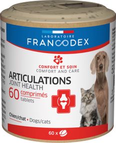 Витамины для собак и котов Francodex Joints Dog Cat для здоровья суставов 60 табл