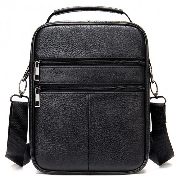 Чоловіча шкіряна сумка-барсетка через плече чорна Bexhill BX-02103 | Зображення 5