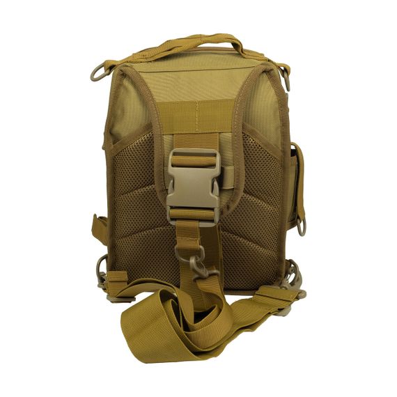 Сумка через плече Tribe Sling Pack 6,5 л coyote, тактична сумка Molle трайб військова | Зображення 3