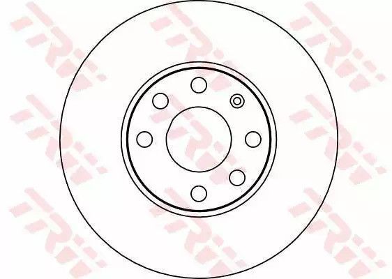 Диск гальмівний (1 шт.) OPEL - VAUXHALL Astra/Astra Cabrio/Astra Van/Astra/Astra Van, TRW (DF4042) | Зображення 1