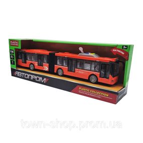 Игровая модель Автобус 7950AB со светом и звуком (Красный)