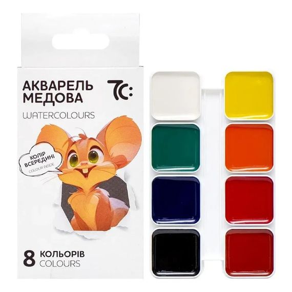 Дитяча медова акварель 7C10801, 8 кольорів | Зображення 1
