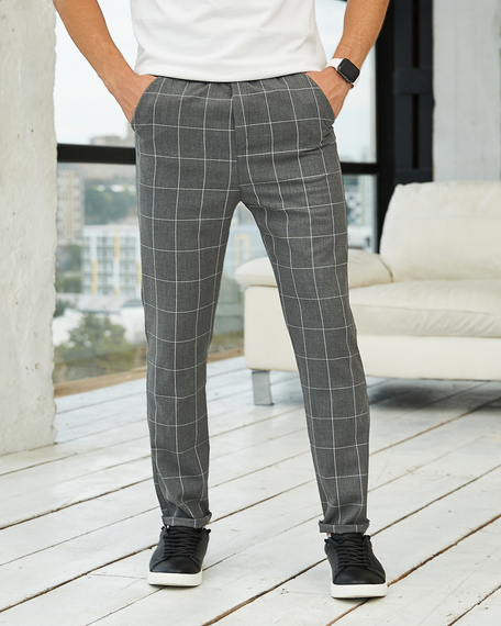 Штани сірий квадрат сірий S XL | Зображення 5