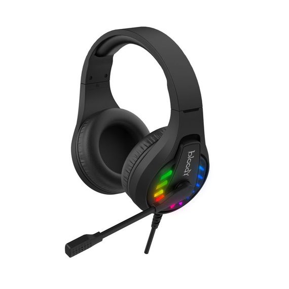 Гарнітура ігрова Bloody G230 з LED підсвічуванням, чорний колір, USB | Зображення 2