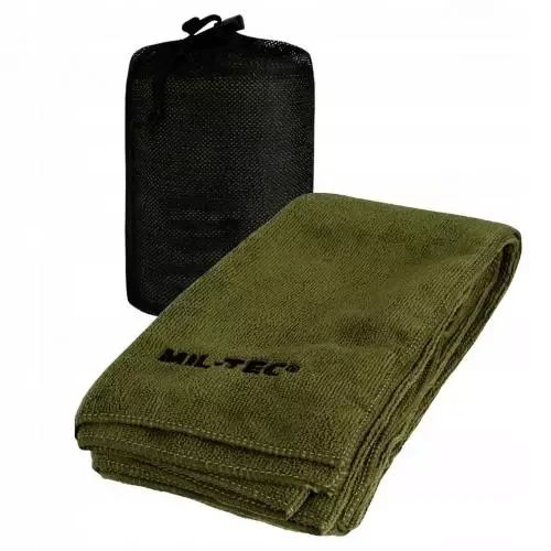 Похідний рушник мікрофібра міл-тек Рушник військовий MICROFIBRE Olive Туристичний  рушник розмір 100×50см Олива | Зображення 1