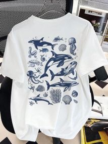 Футболка жіноча з принтом повсякденна L Білий