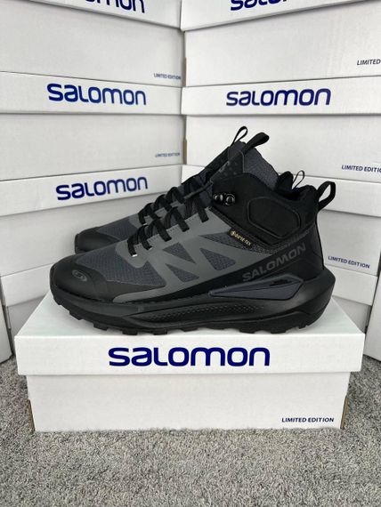 Кросівки зимові  Salomon Elixir Activ Fur Black Grey Хутро А4782 | Зображення 4