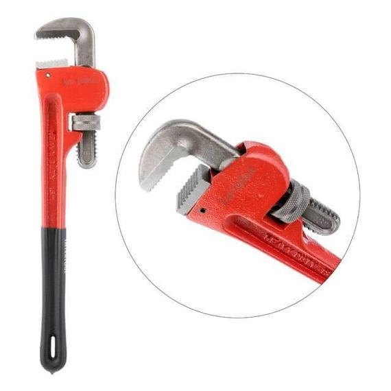 Ключ трубний 450мм тип "Stillson". INTERTOOL HT-0184 | Зображення 1