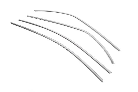 Верхня окантовка стекол (4 шт, нерж) для Toyota Corolla 2007-2013 рр | Зображення 3