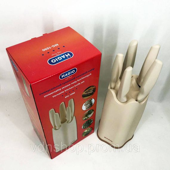 Кухонні ножі з хорошої сталі Magio MG-1090, Сучасні кухонні ножі, Набір ножів побутовий ID-40