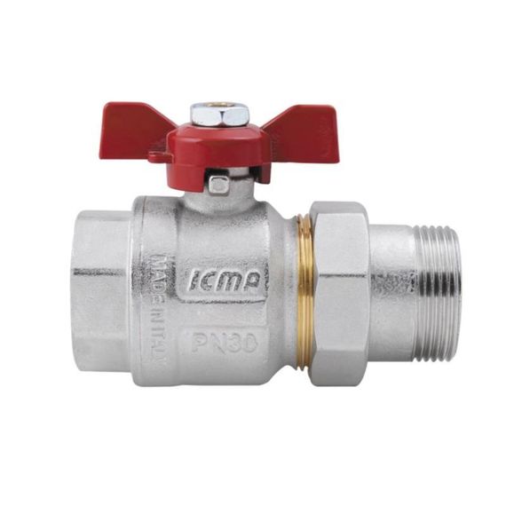 Кран кульовий "Американка" Icma 1 1/4" прямий №347 | Зображення 2
