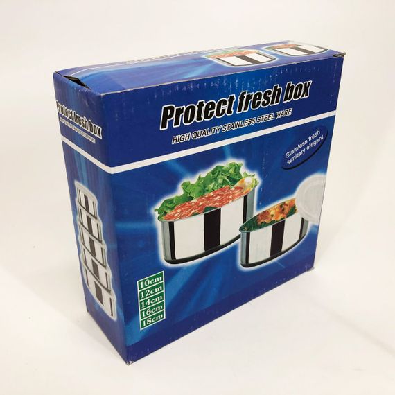 Набір харчових контейнерів Unique UN-1515 5 шт із нержавіючої сталі EK-51 | Зображення 2