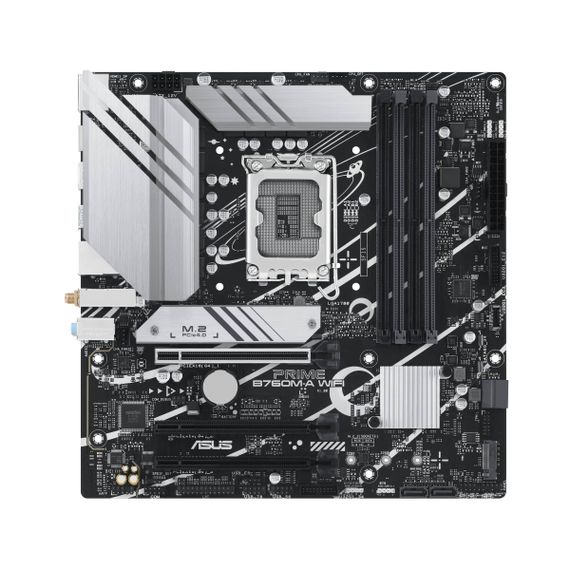 Материнcкая плата ASUS PRIME B760M-A WIFI D4 s1700 B760 4xDDR4 M.2 HDMI DP Wi-Fi BT mATX 90MB1CX0-M1EAY0