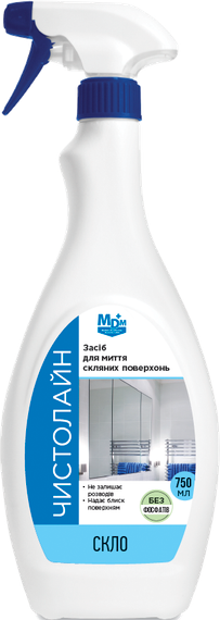 Засіб миючий Чистолайн Скло MDM 750л