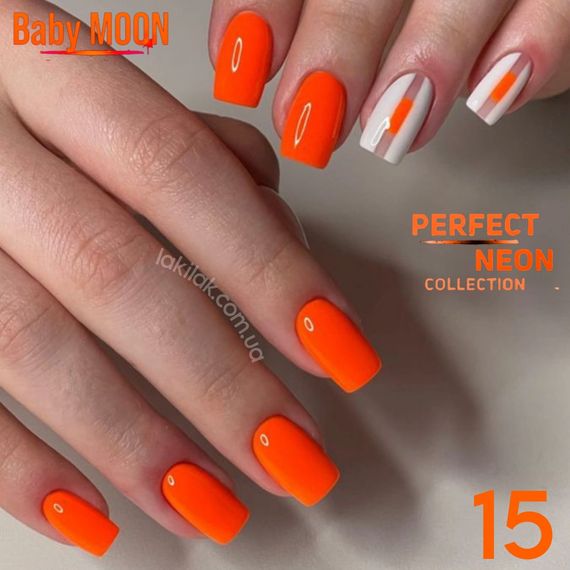 Гель-лак BABY MOON Perfect Neon №15, 6 мл