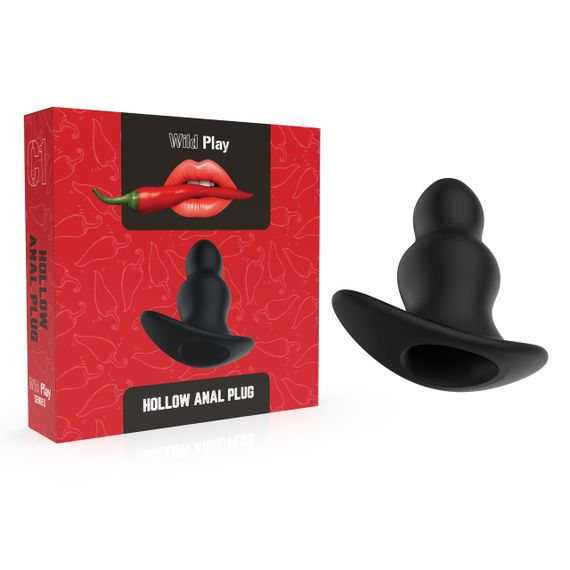 Анальна пробка - Erospace Wild Play Hollow Anal Plug C1 Sex Aura