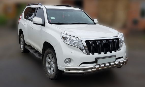 Передняя защита F3-31 (нерж) для Toyota Land Cruiser Prado 150 | Зображення 5