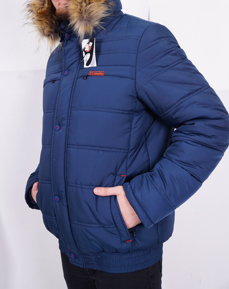 Куртка пуховая мужская Columbia Sheerdown синий S