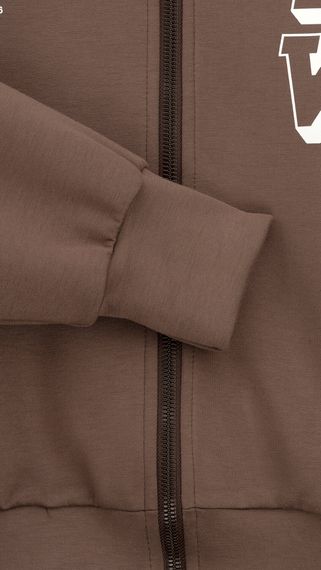 Кофта-бомбер з принтом жіноча LAWA P-WB02410 L Шоколадний shop (2000999540707) | Зображення 2