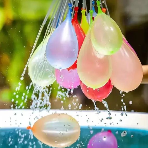 Водяні кульки бомбочки для водних битв Happy Baby Balloons 111 кульок | Зображення 2