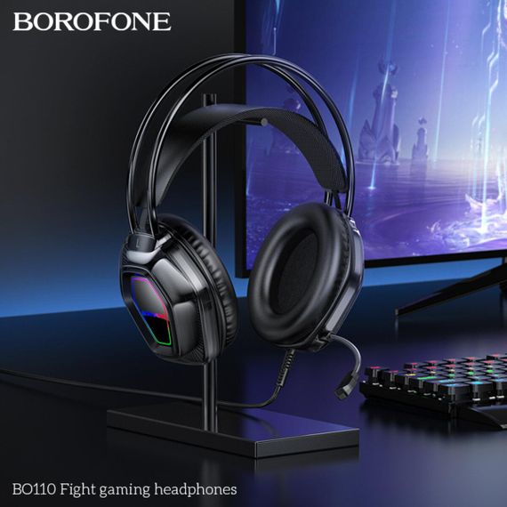 Навушники BOROFONE BO110 Fight gaming headphones Black | Зображення 5