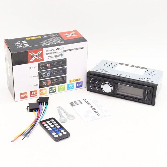 Автомагнітола з пультом ДУ та USB, 1DIN, 1801 / Магнітола в машину з яскравим екраном / Автомобільний магнітофон | Зображення 7