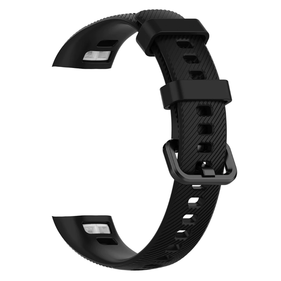 Силіконовий ремінець Primo для фітнес-браслета Huawei Honor Band 4 / 5 - Black | Зображення 2