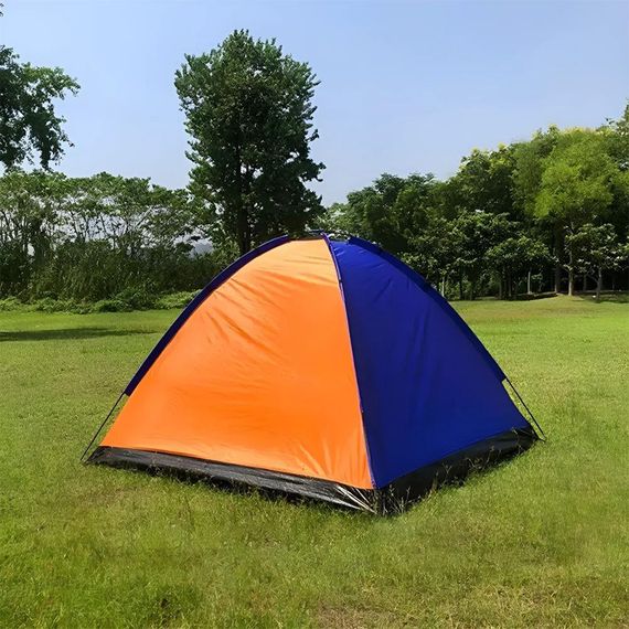 Туристическая палатка 3-х местная (200х150см), Синяя / Палатка для кемпинга / Походная палатка на 3 персоны | Зображення 4