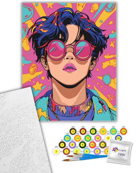 Картина по номерам "Розовые очки" 10162-AC 40х50 см | Зображення 1