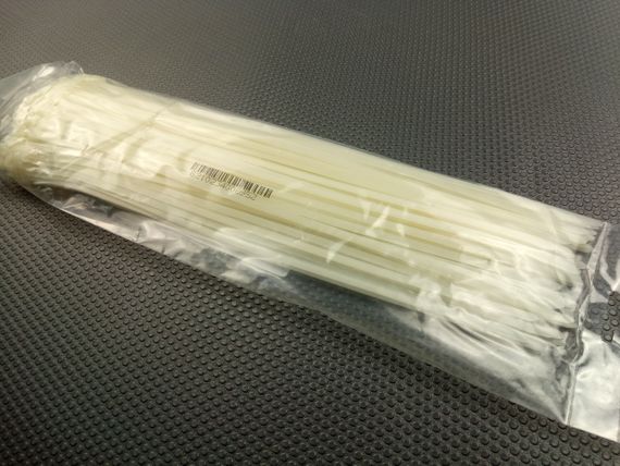 Хомут пластиковий APRO 350х5 (100 шт. у уп.) білий, 1 ПАКОВКА (CT-W5350) | Зображення 1