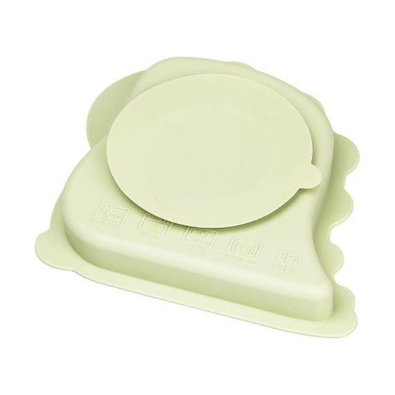 Детский набор силиконовой посуды 3 предмета зеленый HP34545G | Зображення 4