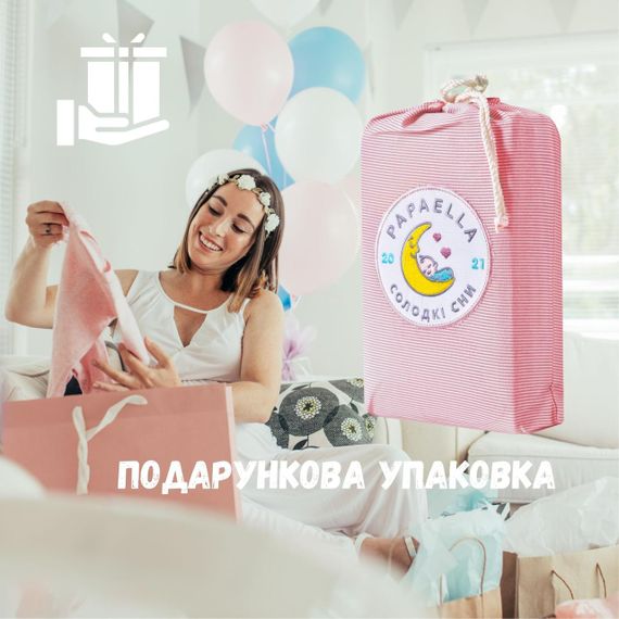 Дитячий комплект постільної білизни в ліжечко PAPAELLA з вишивкою, бавовна рожевий (8-35772*003) | Зображення 8