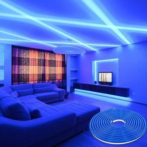 Світлодіодна стрічка NEON 12В JL 2835-120 B IP65 синий, герметичная, 1м | Зображення 4