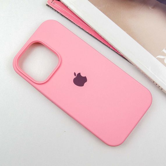 Чохол Silicone Case Full Protective (AA) для Apple iPhone 14 Pro Max (6.7") Рожевий / Light pink | Зображення 1