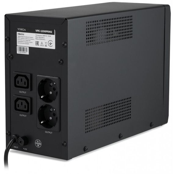 Пристрій безперебійного живлення Vinga LED 1200VA ( VPE-1200PRM2 ) (VPE-1200PRM2) | Зображення 3