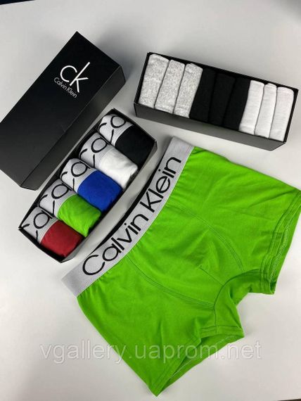 Набор трусов боксери CK в коробке  - ціна вказана поштучно