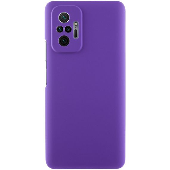 Чохол Silicone Cover Lakshmi Full Camera (AAA) для Xiaomi Redmi Note 10 Pro / 10 Pro Max Фіолетовий / Amethyst