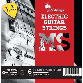 Струни для електрогітари Gallistrings MS1046 (.010-.046), REGULAR, Steel
